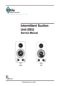 Ohio ISU Suction Unit - Service manual