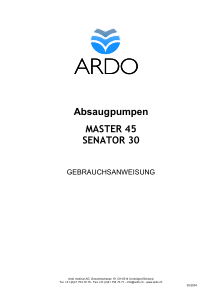 Ardo_Master_35_-_Bedienungsanleitung