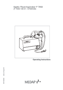 Medap Septic Fluid Aspiratur P7050 - User manual