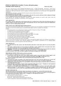 Alsa Polivac - User manual