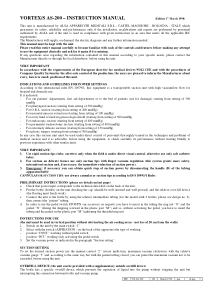 Alsa Vortex - User manual