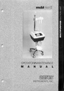Aeros Mobivac III Suction pump - User manual