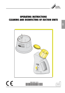 Dürr Suction Unit - Disinfection Instruction (en)