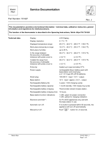Braun ThermoScan Thermometer - Service manual