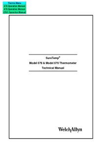 WelchAllyn_SureTemp_679_Thermometer_-_Service_manual