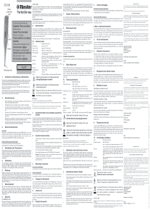 Riester Digital Thermometer - User manual (en,de,fr,es,rus)