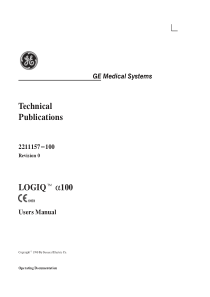 GE_Logiq-100_-_User_Manual