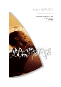 Huntleigh Sonicaid FM-800 Fetal Monitor - User manual