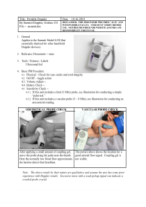 Summit L250 Hand Held Doppler - Test procedure