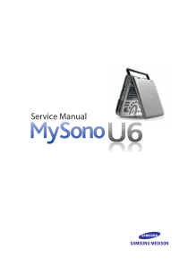 Samsung MySono U6 Ultrasound - Service manual