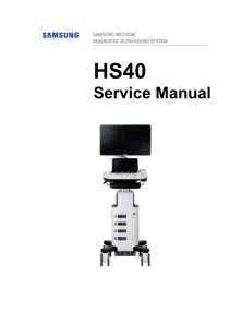 Samsung HS40 Ultrasound - Service manual