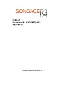 Samsung SonoAce R3 Ultrasound - Service manual