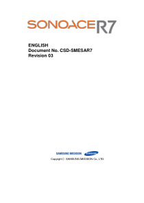 Samsung SonoAce R7 Ultrasound - Service manual